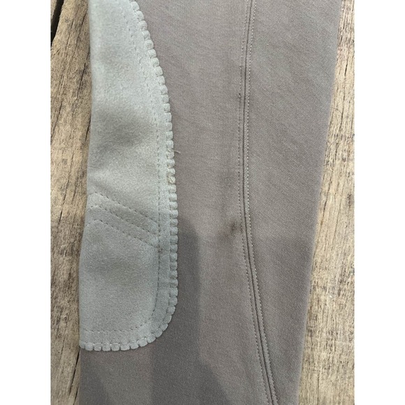 Tan Riding Breeches Horse Knee Patch Pants Kids Size 10 - Picture 2 of 6